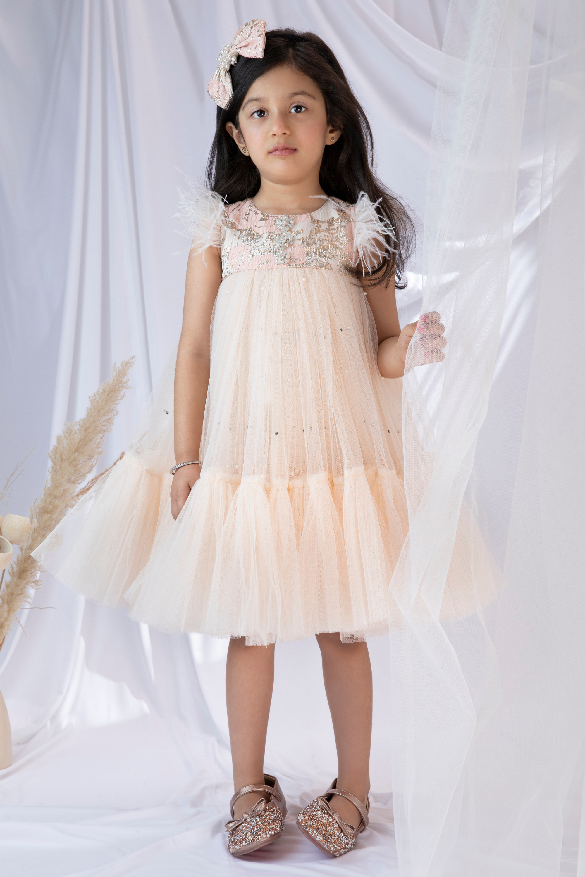 Jacquard Bodice With Embellished Tulle Tutu