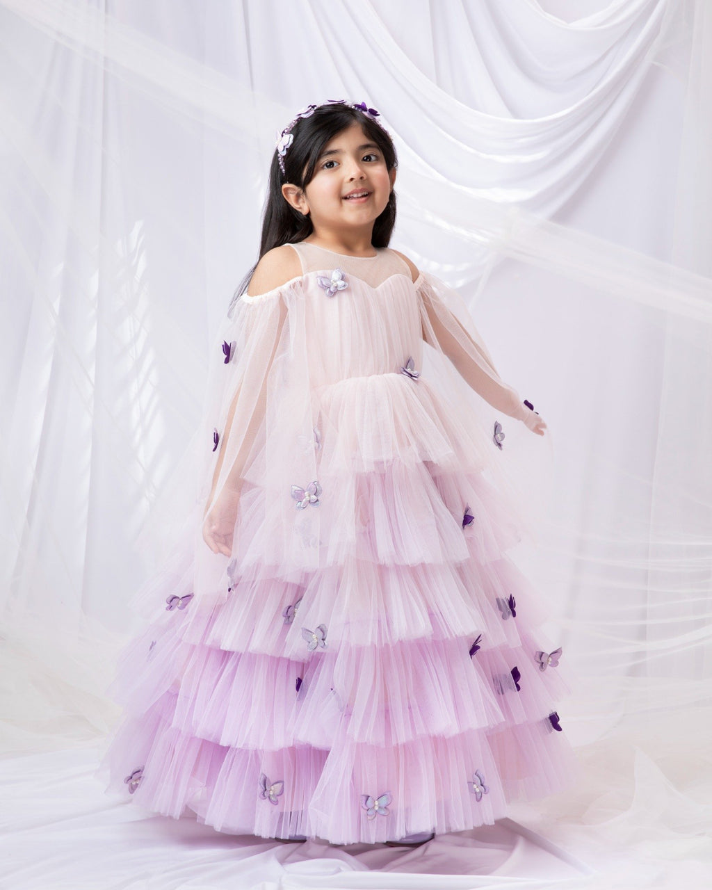 Butterfly Ombre Gown