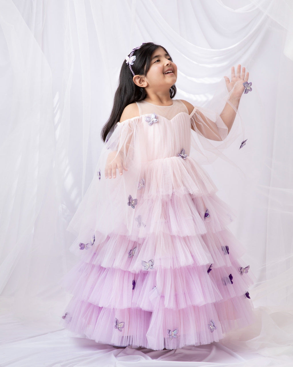 Butterfly Ombre Gown