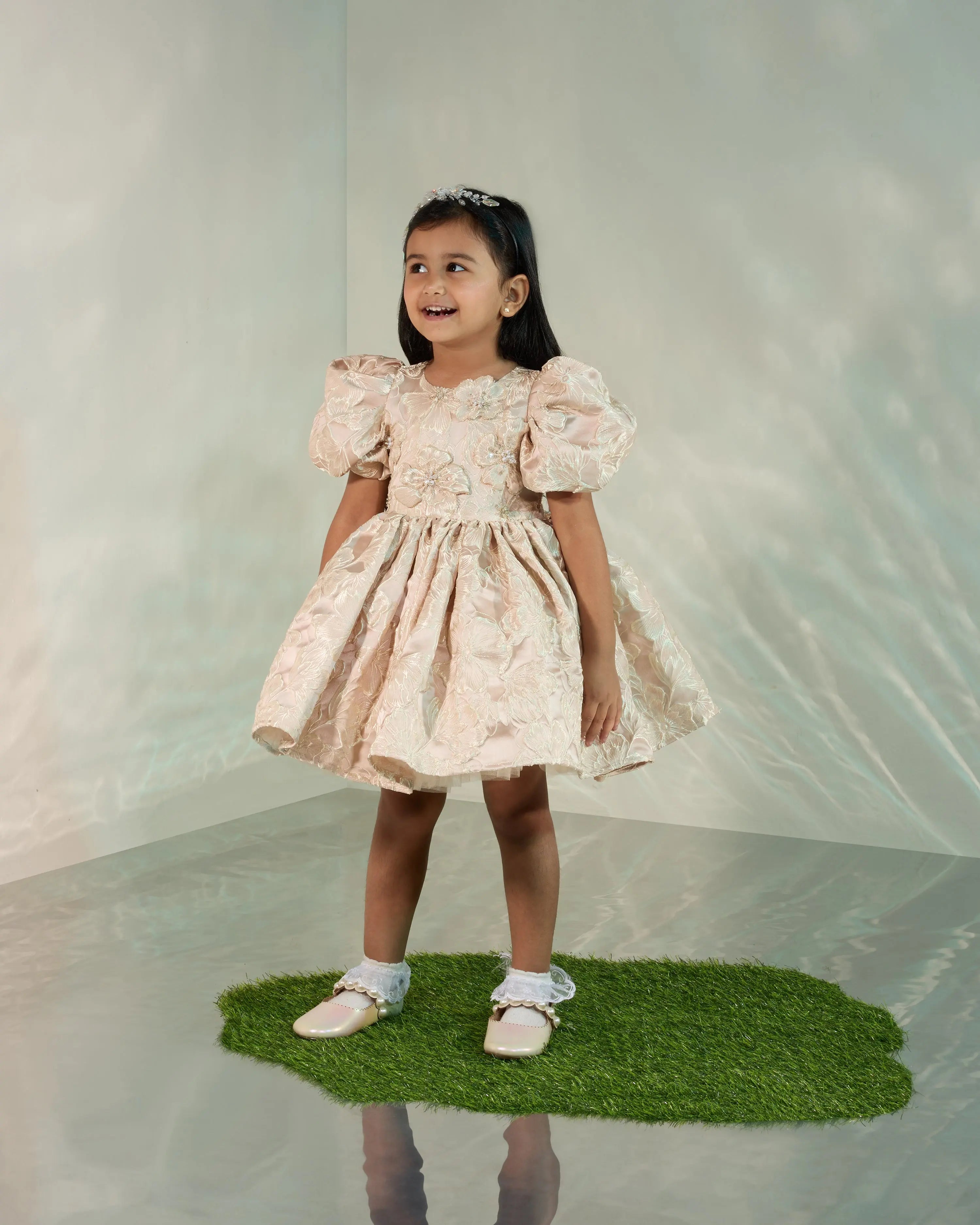Jacquard Flared Dress COCO