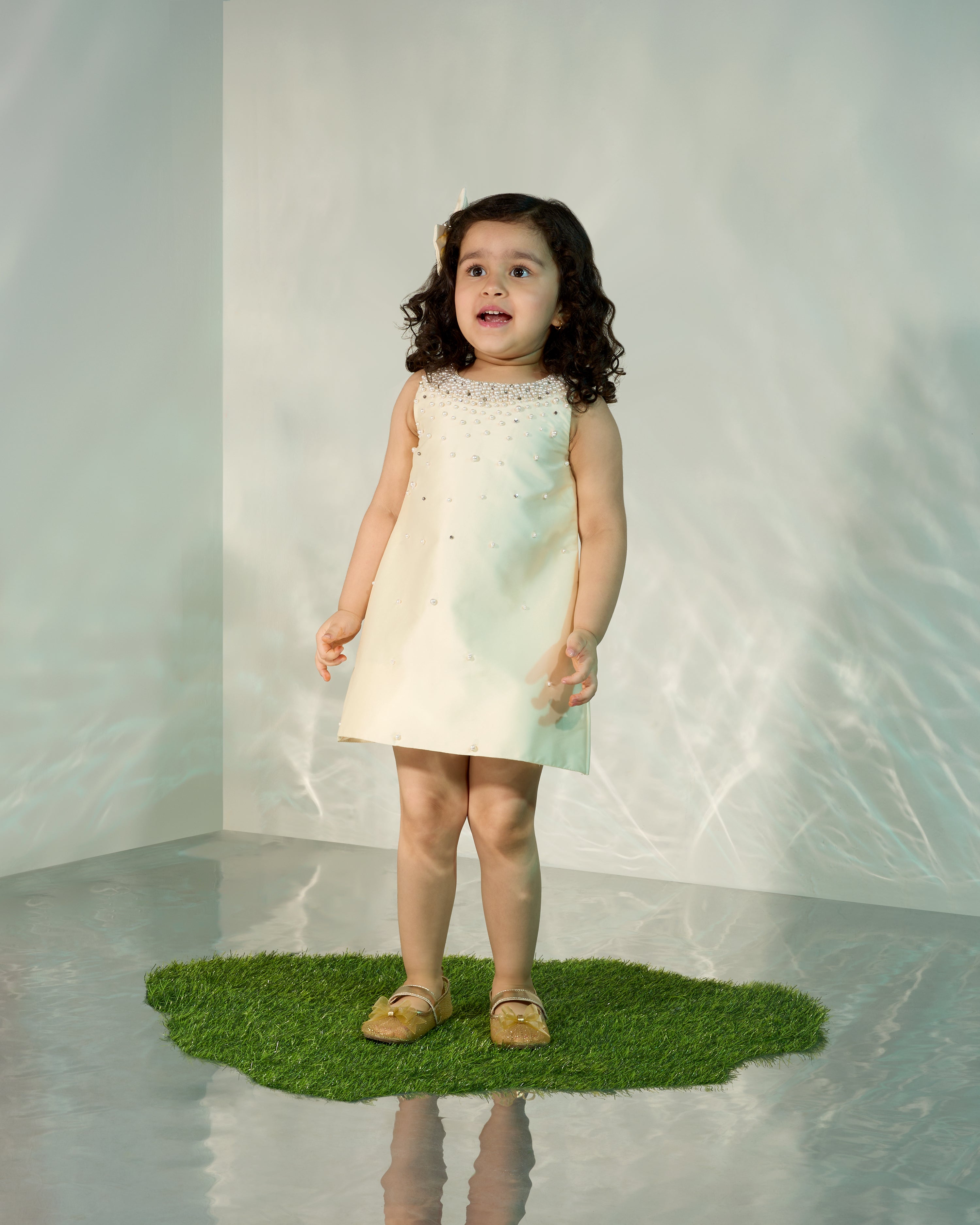 Shift Dress with Pears and Rhinestones COCO