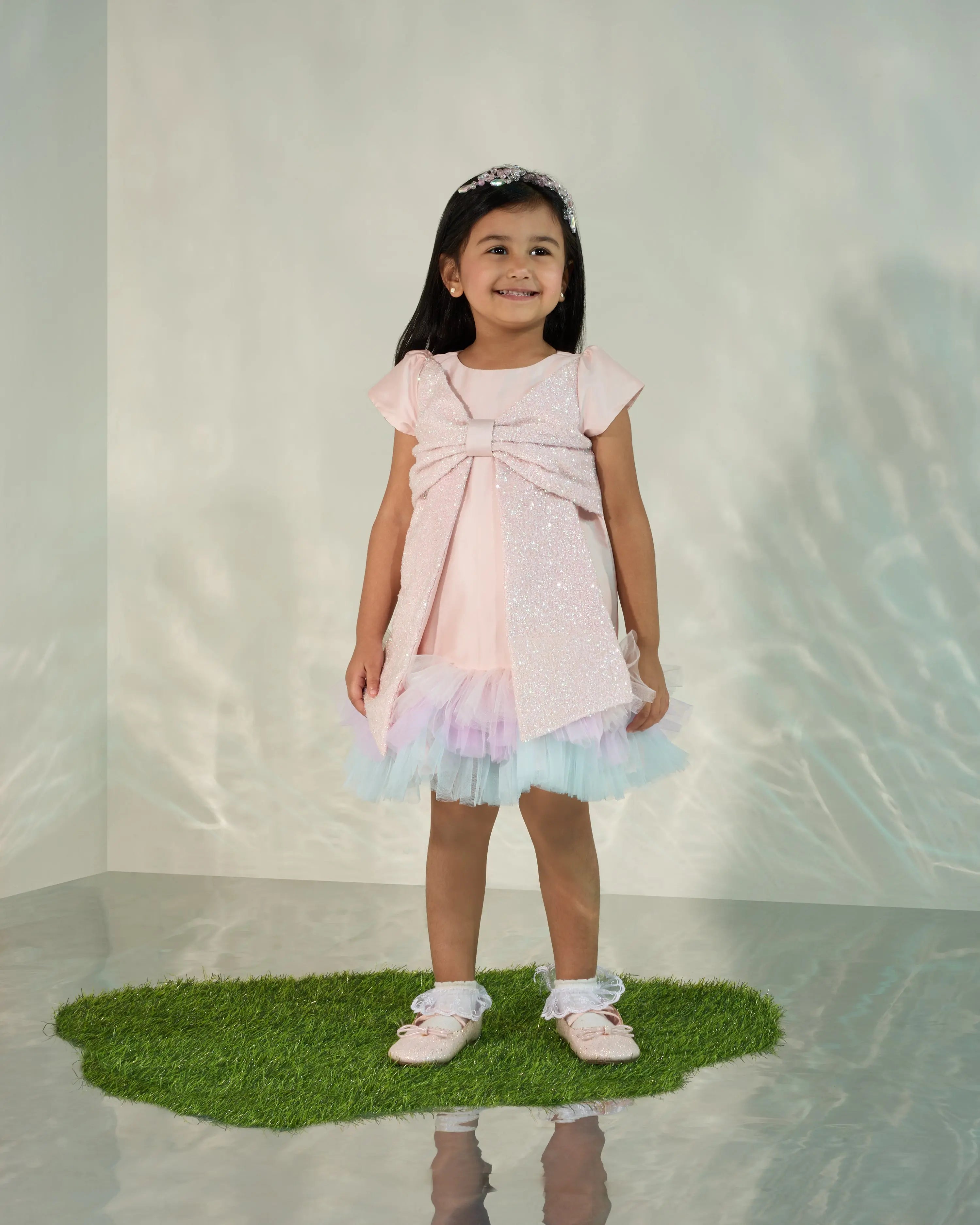 Shift dress with an oversized Bow COCO