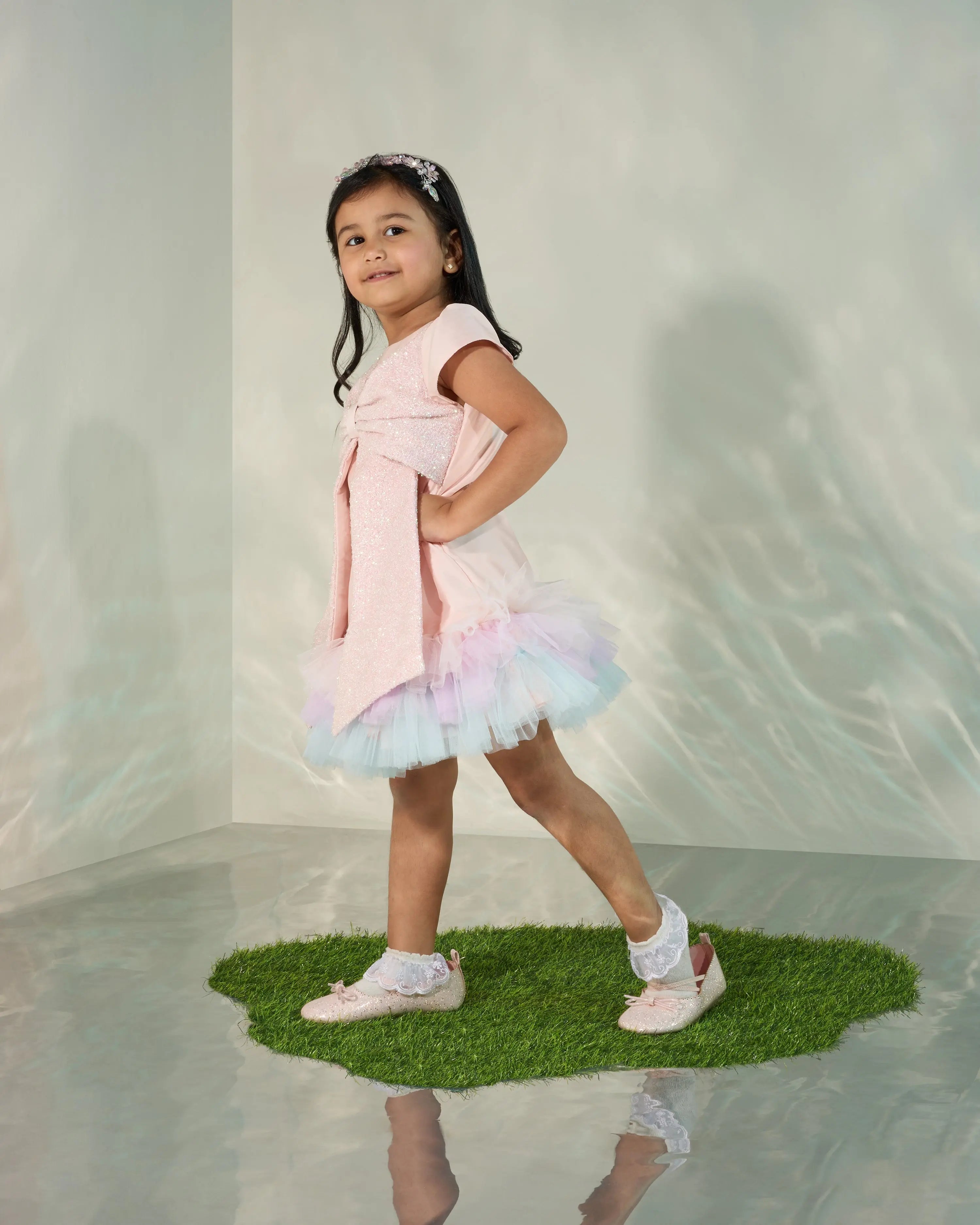 Shift dress with an oversized Bow COCO