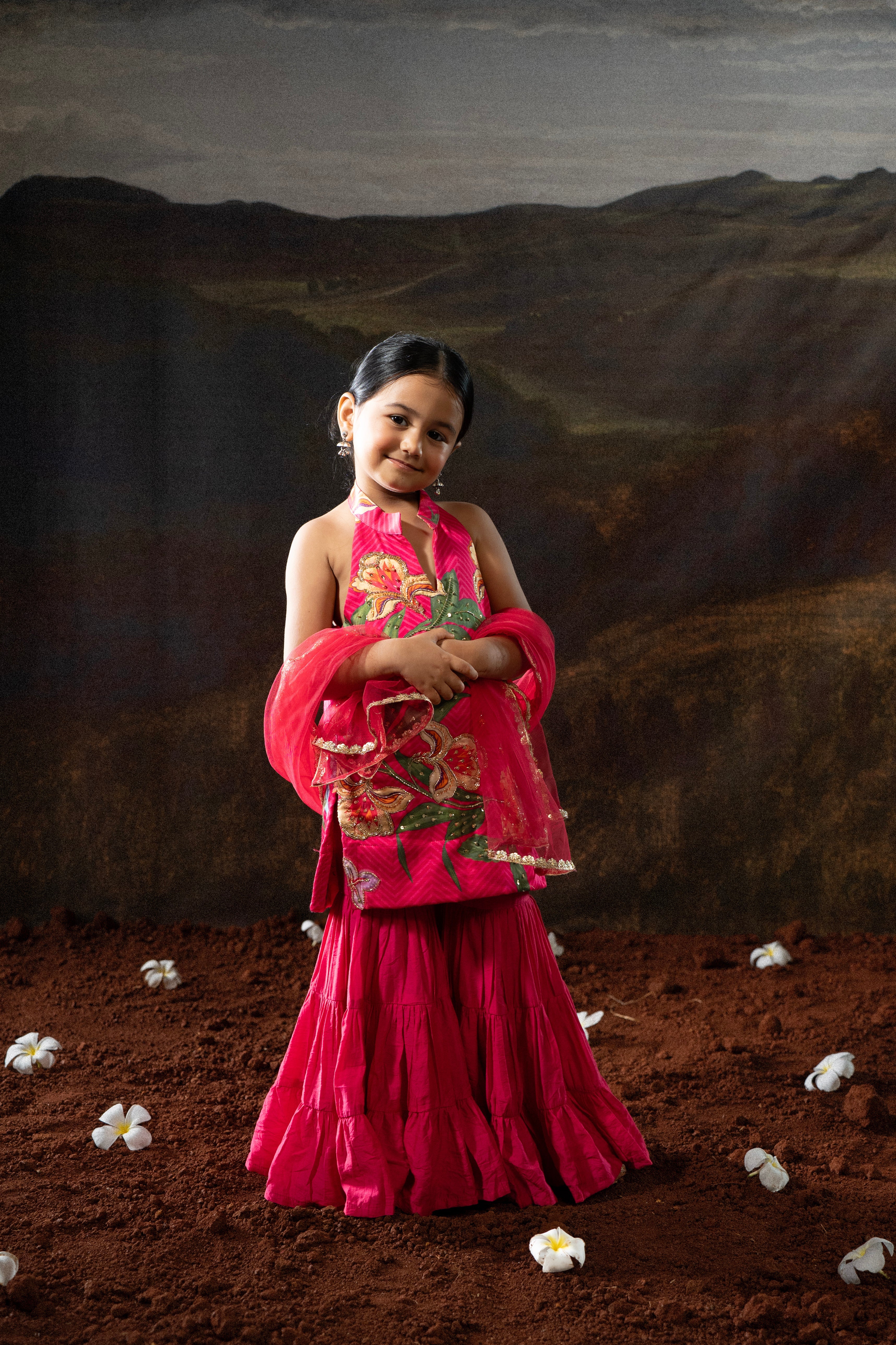 Gulabi Garden Gharara COCO