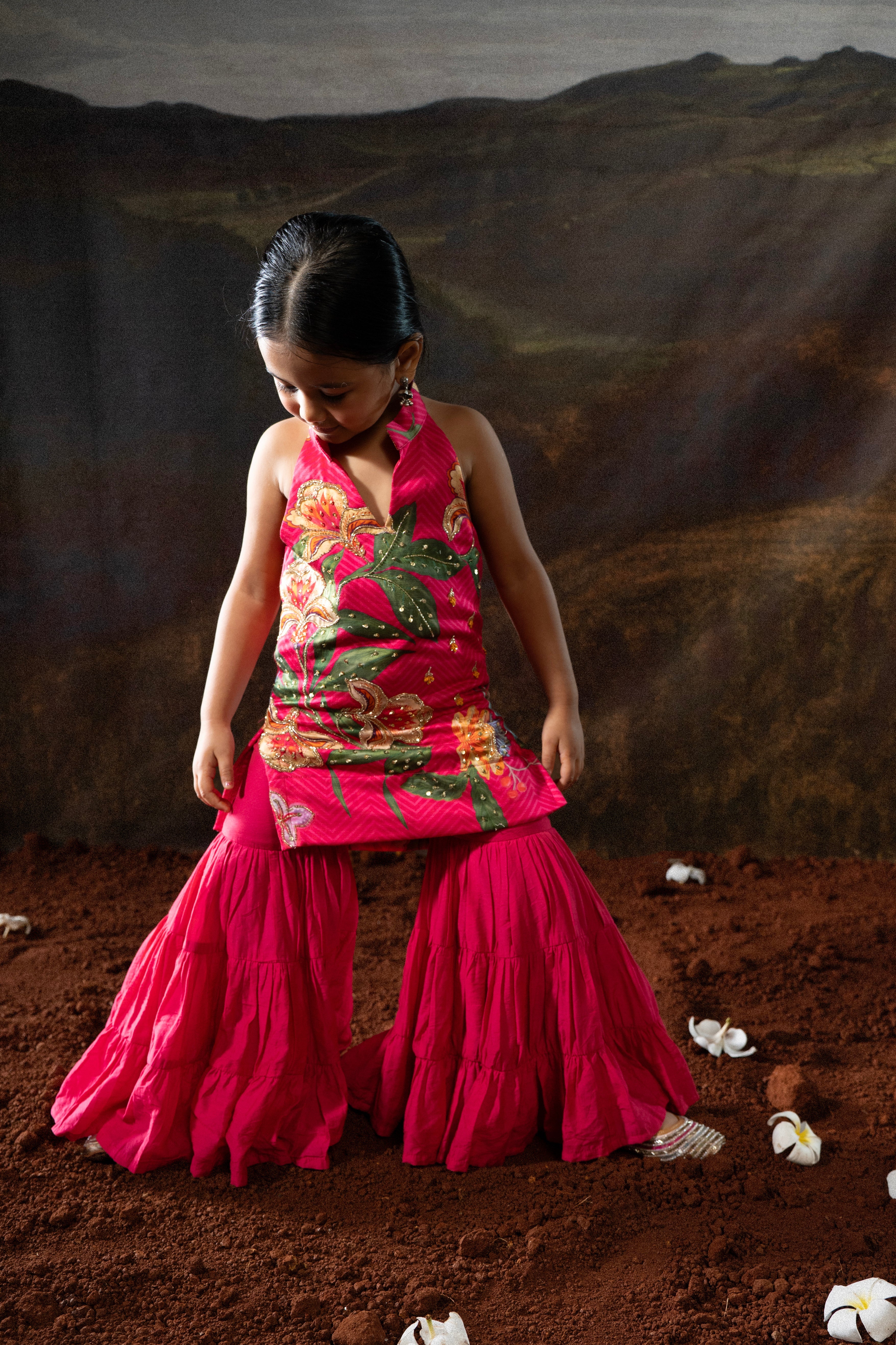 Gulabi Garden Gharara COCO