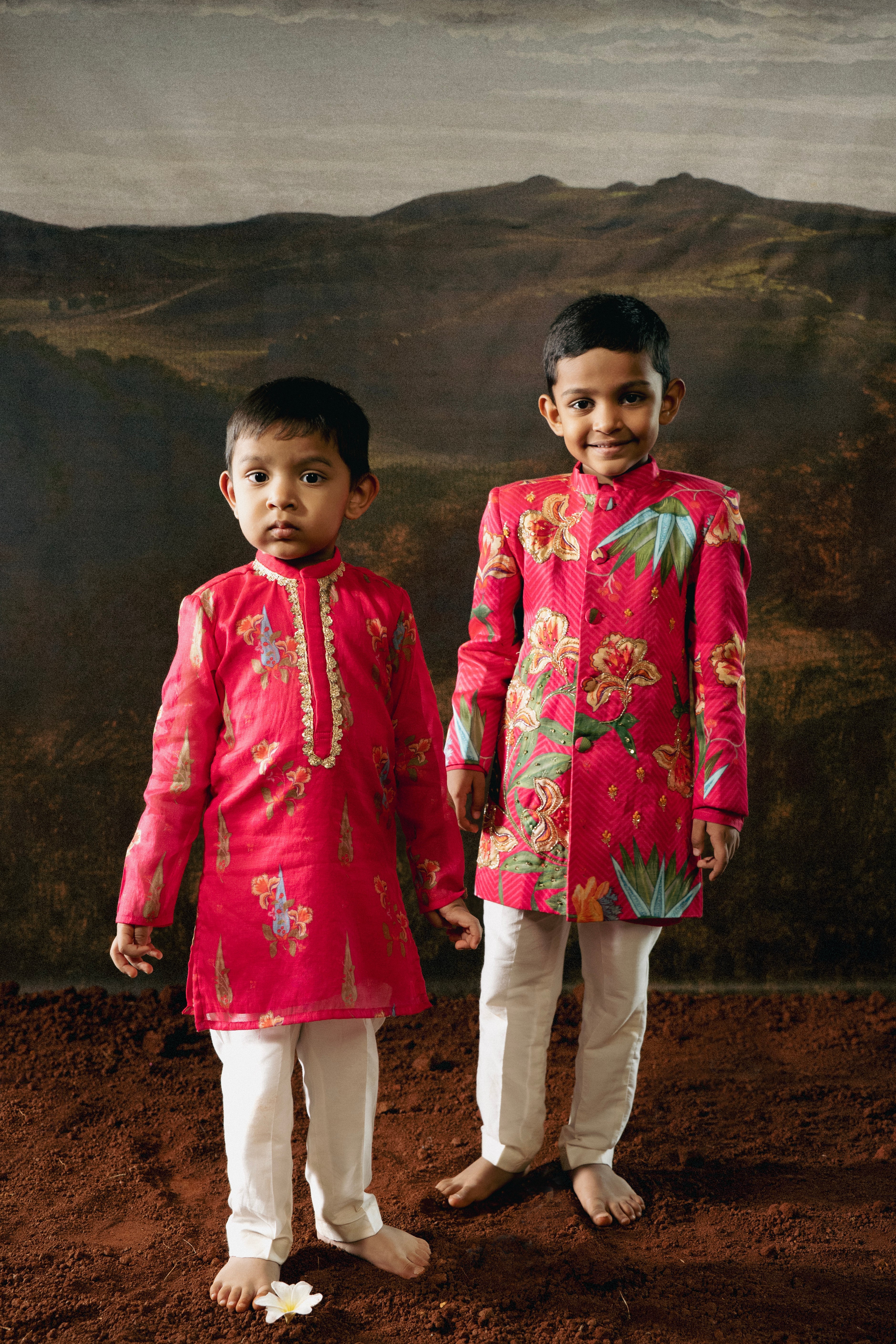 Gulabi Garden Achkan Set COCO