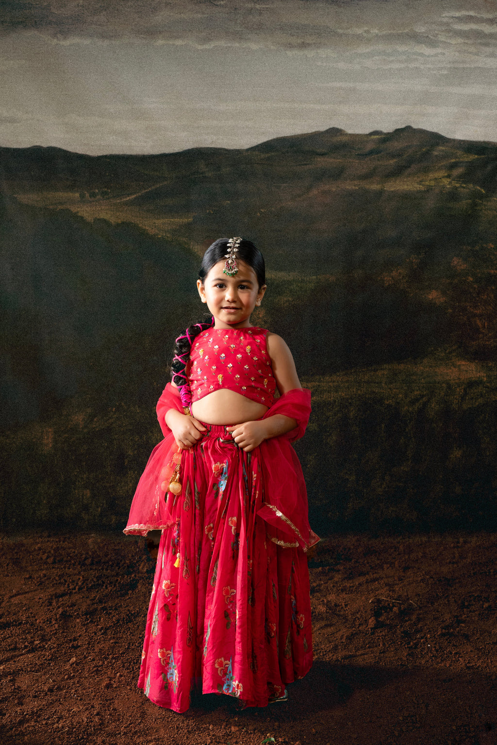 Gulabi Bloom Lehenga Set COCO