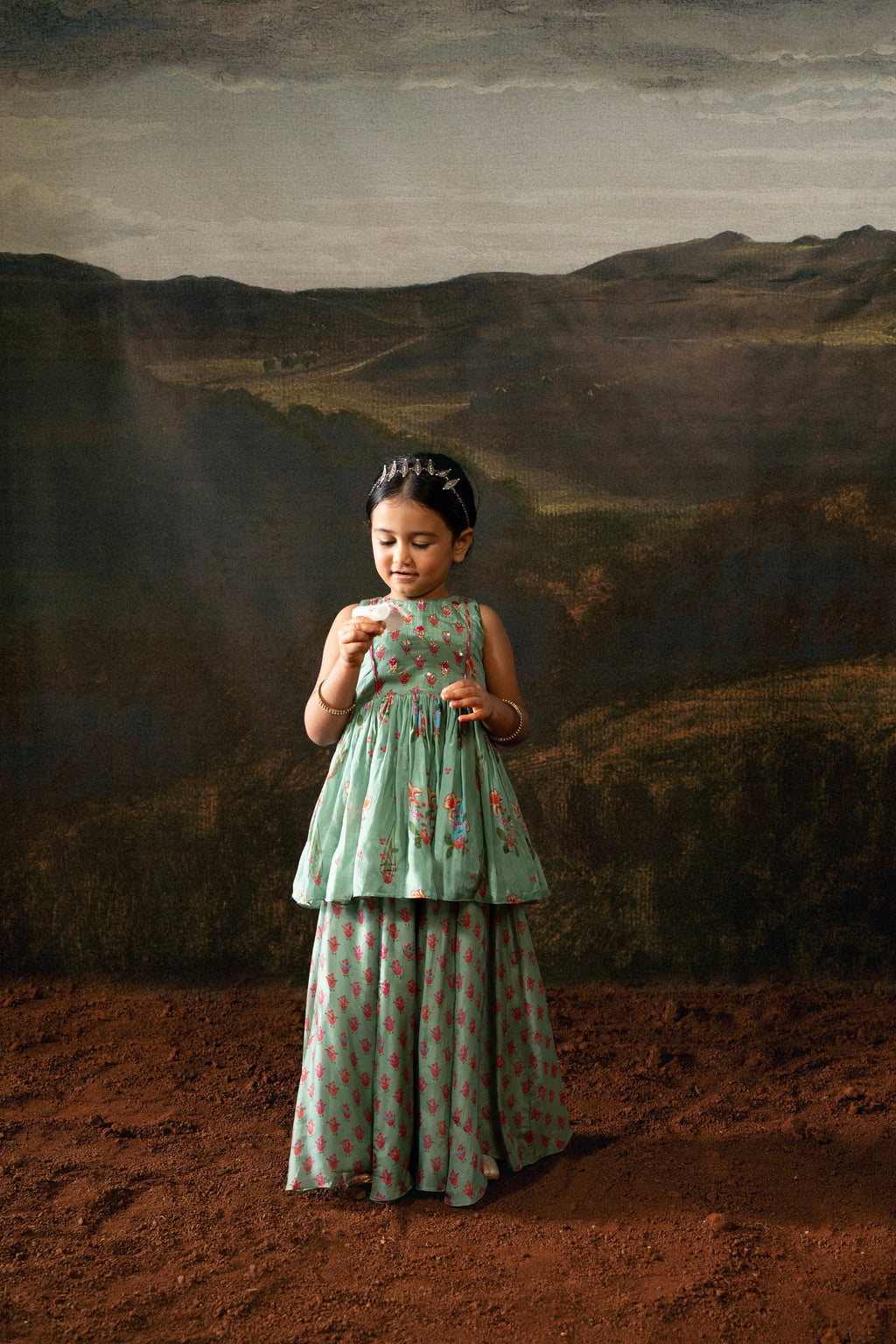 Mint Meadow Gharara Set COCO