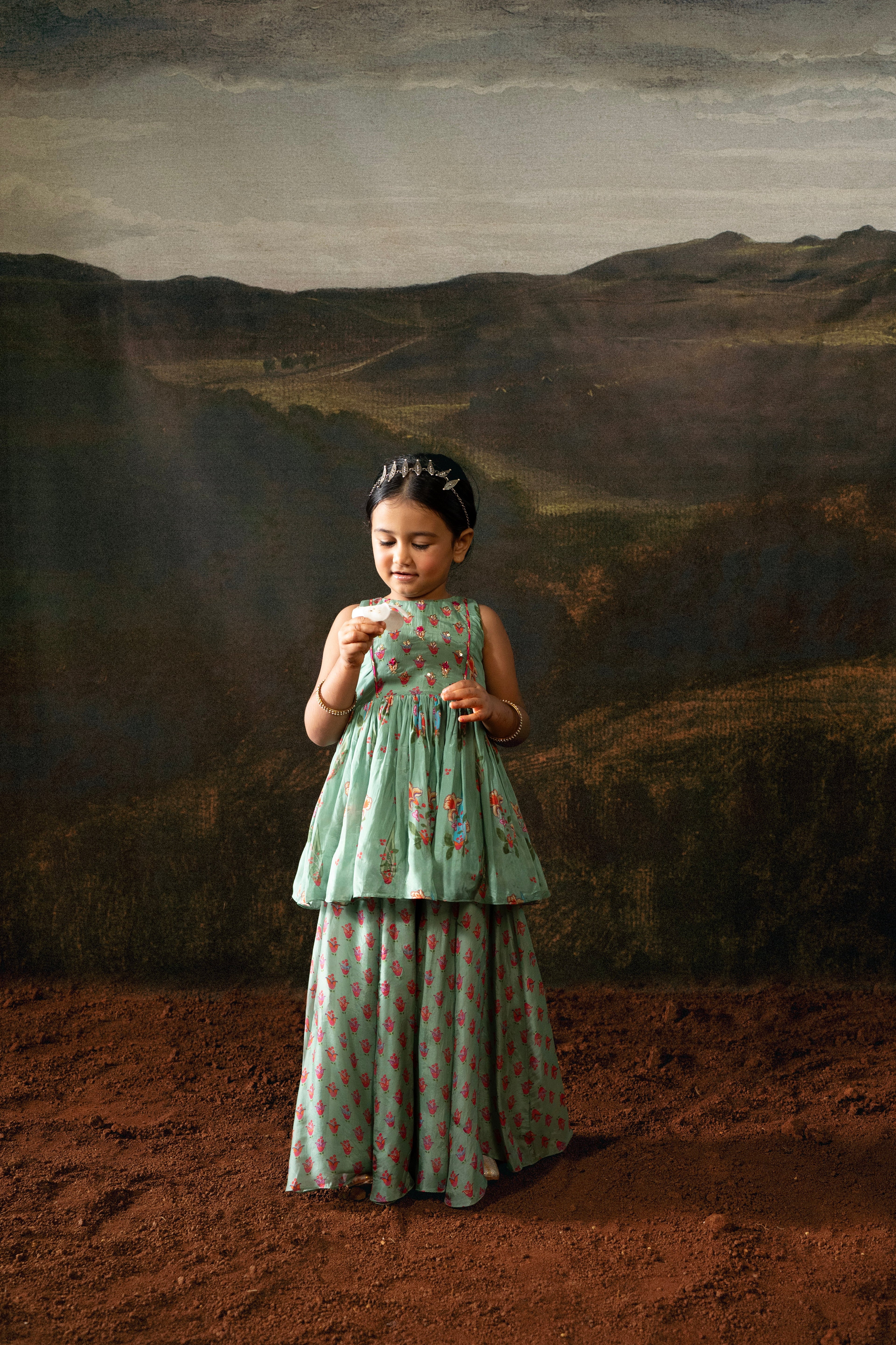 Mint Meadow Gharara Set COCO