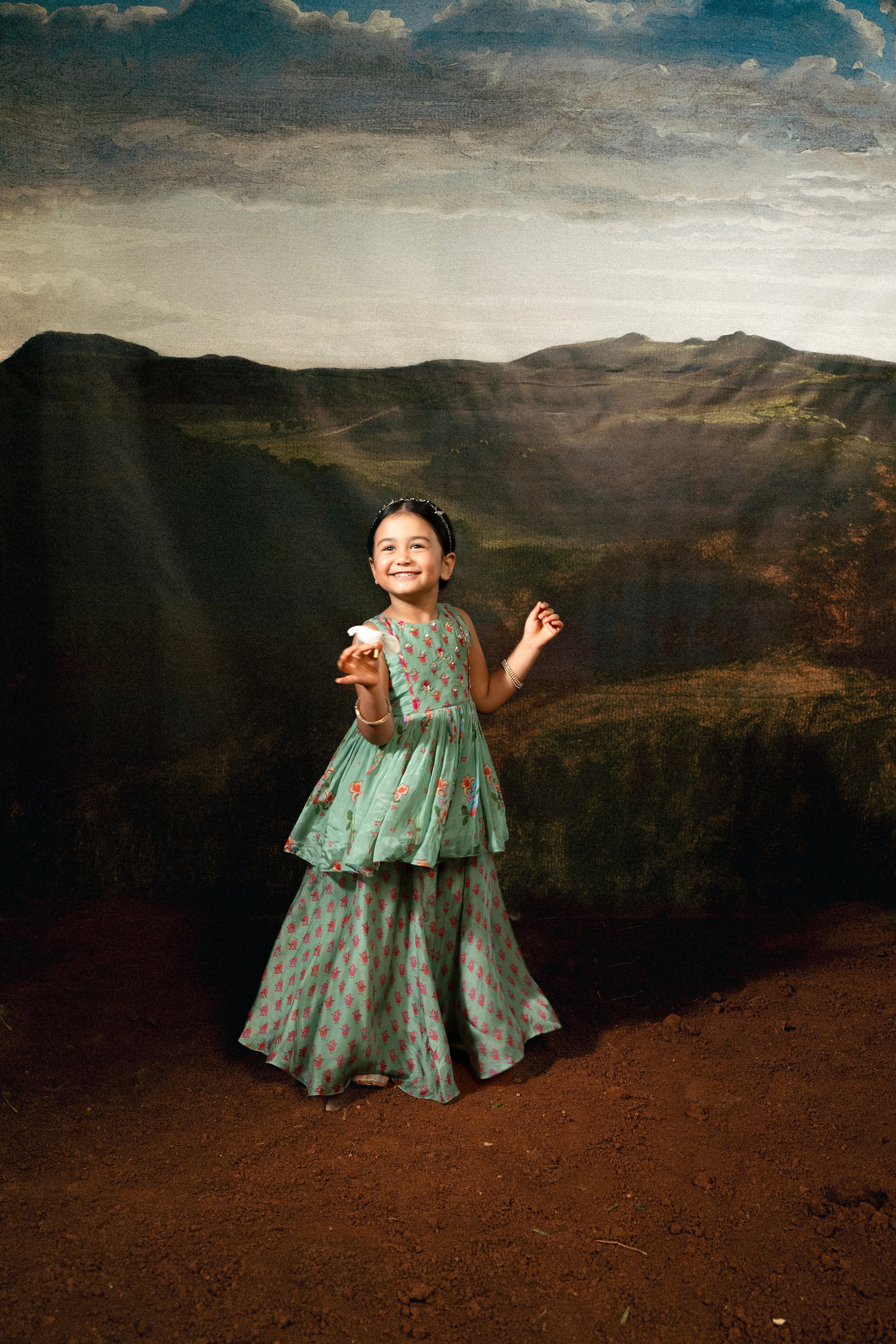 Mint Meadow Gharara Set COCO