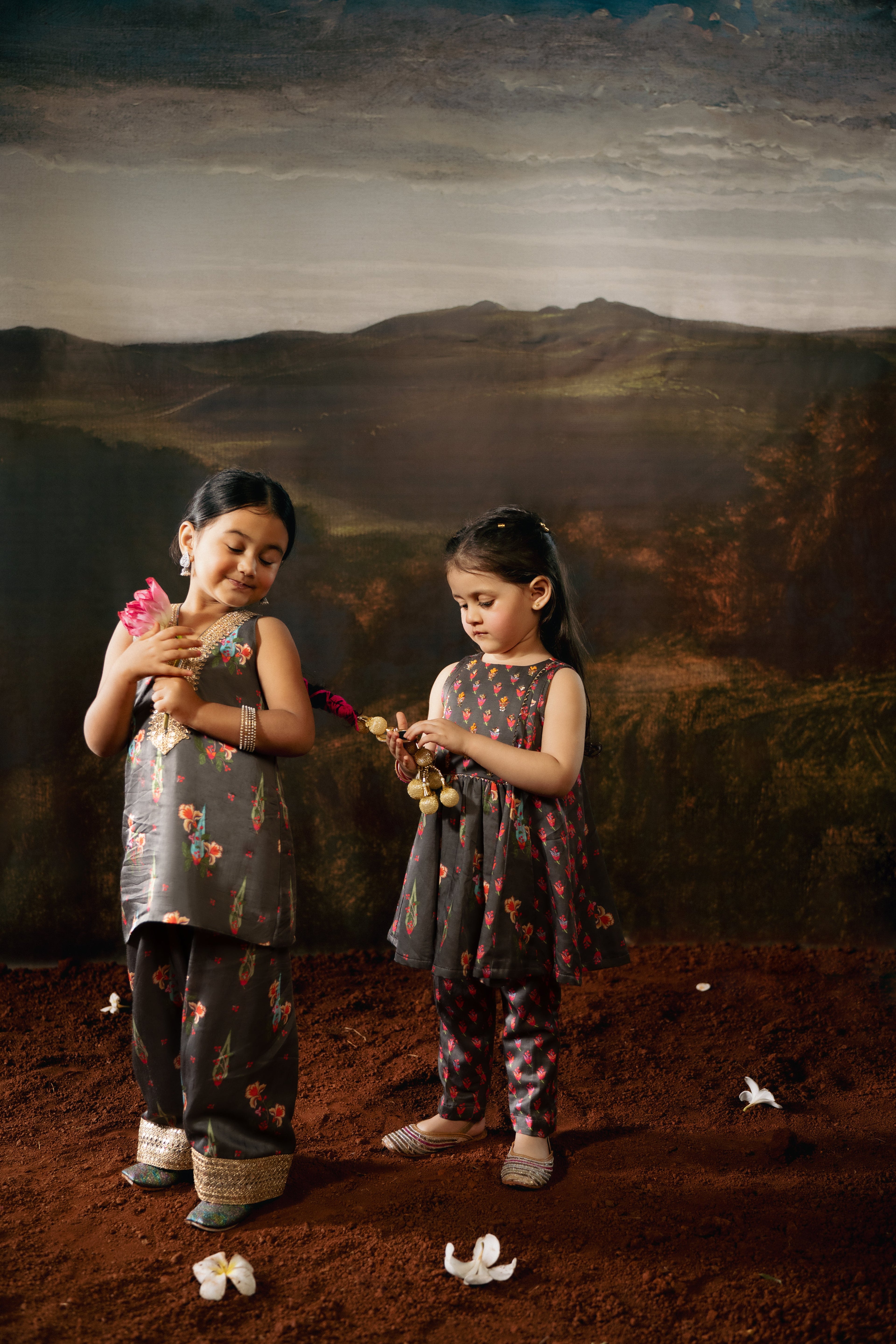 Charcoal Garden Grace Kurta Salwaar COCO