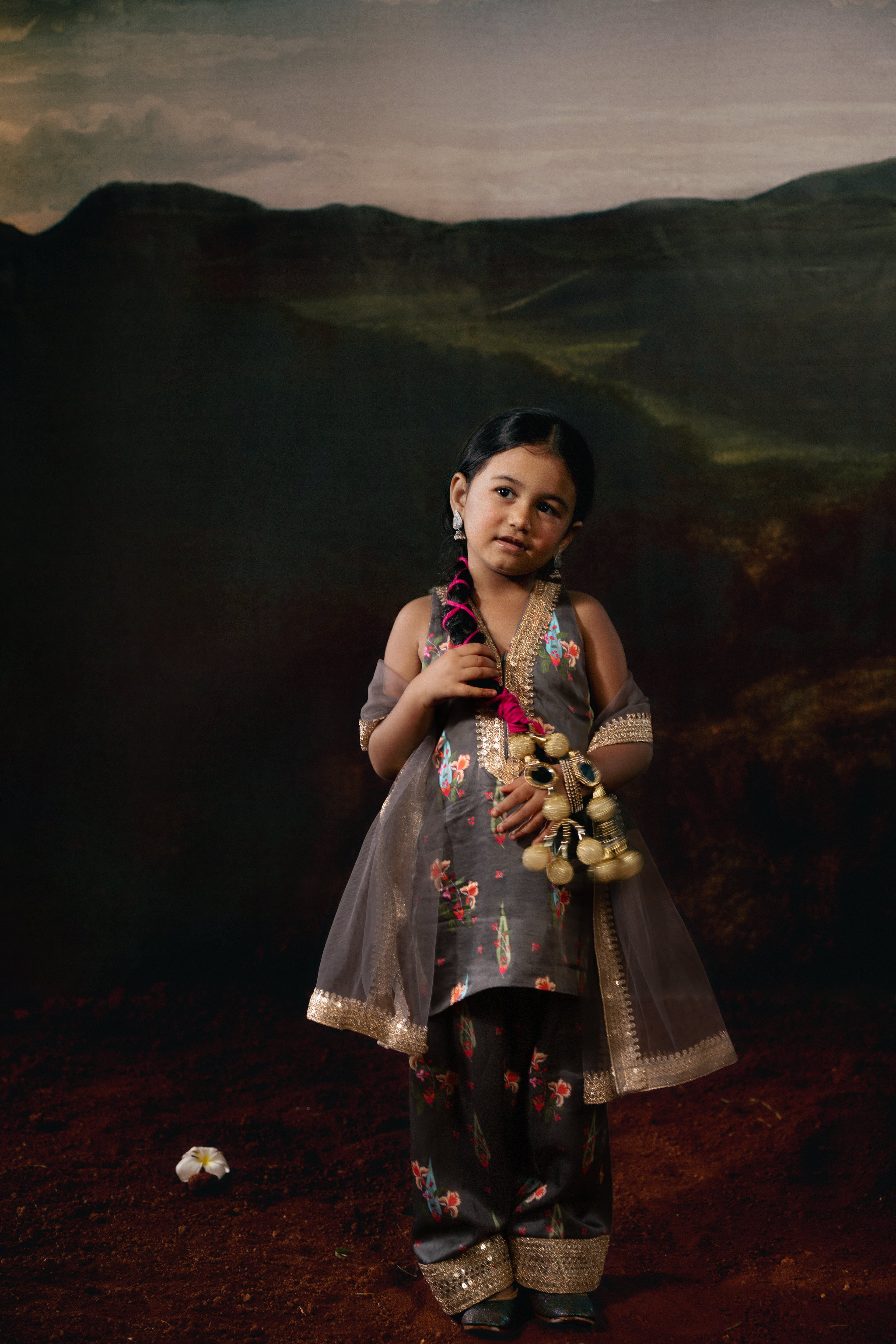 Charcoal Garden Grace Kurta Salwaar COCO