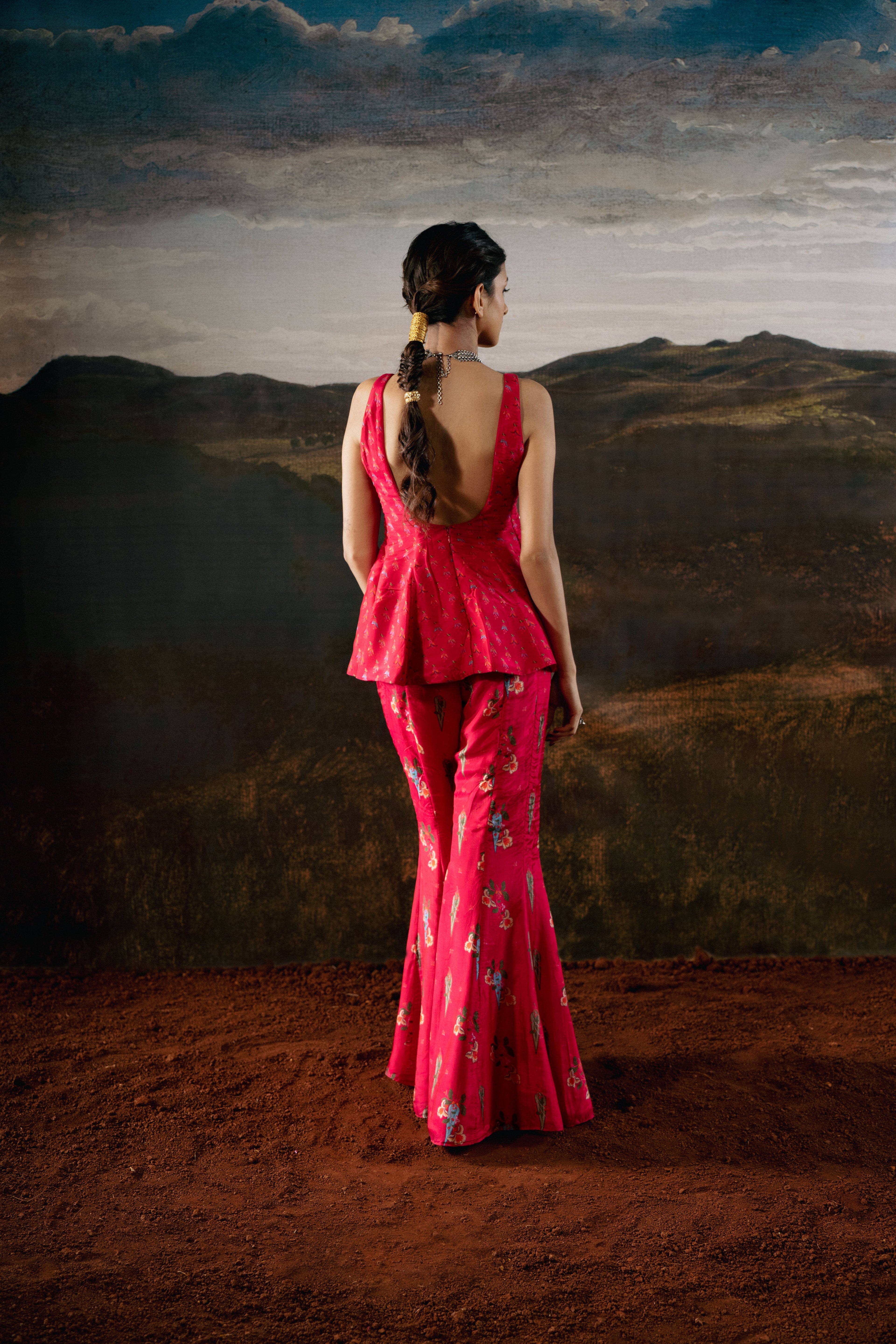 Short kali top with Kali sharara COCO